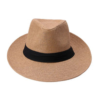 Hot  Fashion Summer Casual Unisex Beach Trilby Large Brim Jazz Sun Hat - My Store