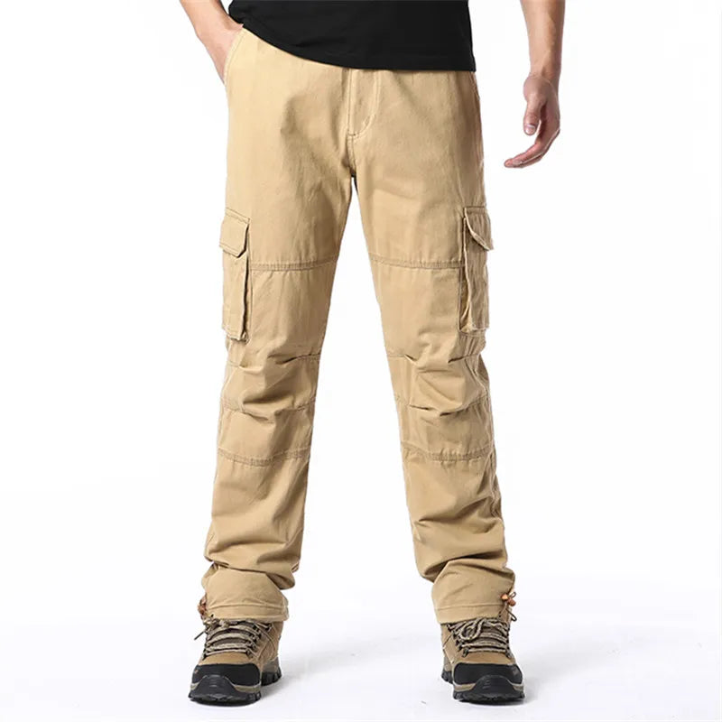 Large Pocket Loose Overalls Men's Outdoor Sports Jogging Military Tactical Pants - My Store