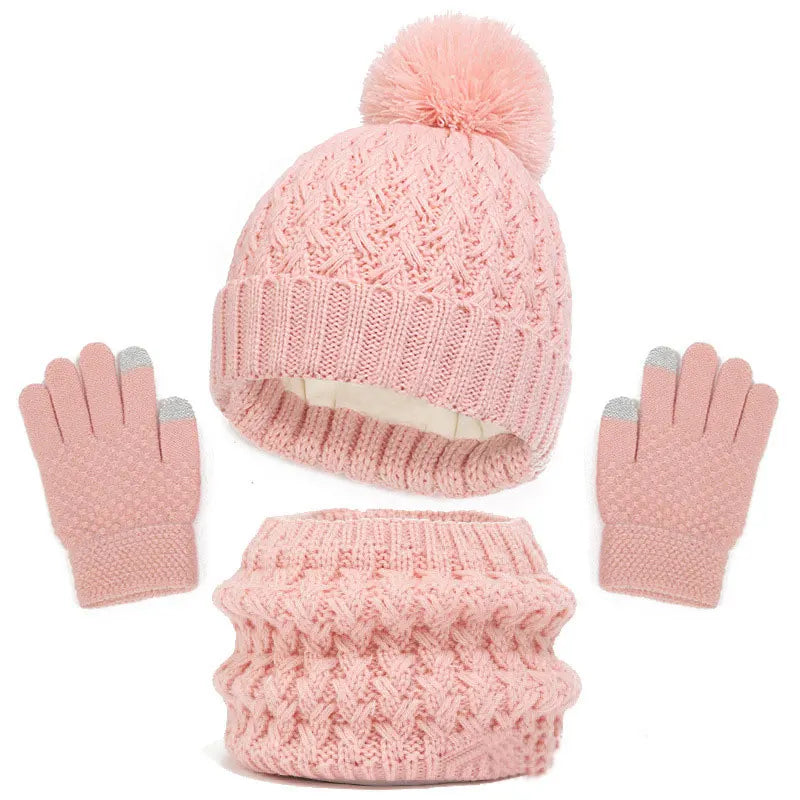 Children's Winter Hat Scarf and Gloves Luxury Set - My Store