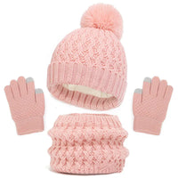 Children's Winter Hat Scarf and Gloves Luxury Set - My Store