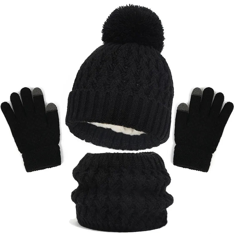 Children's Winter Hat Scarf and Gloves Luxury Set - My Store