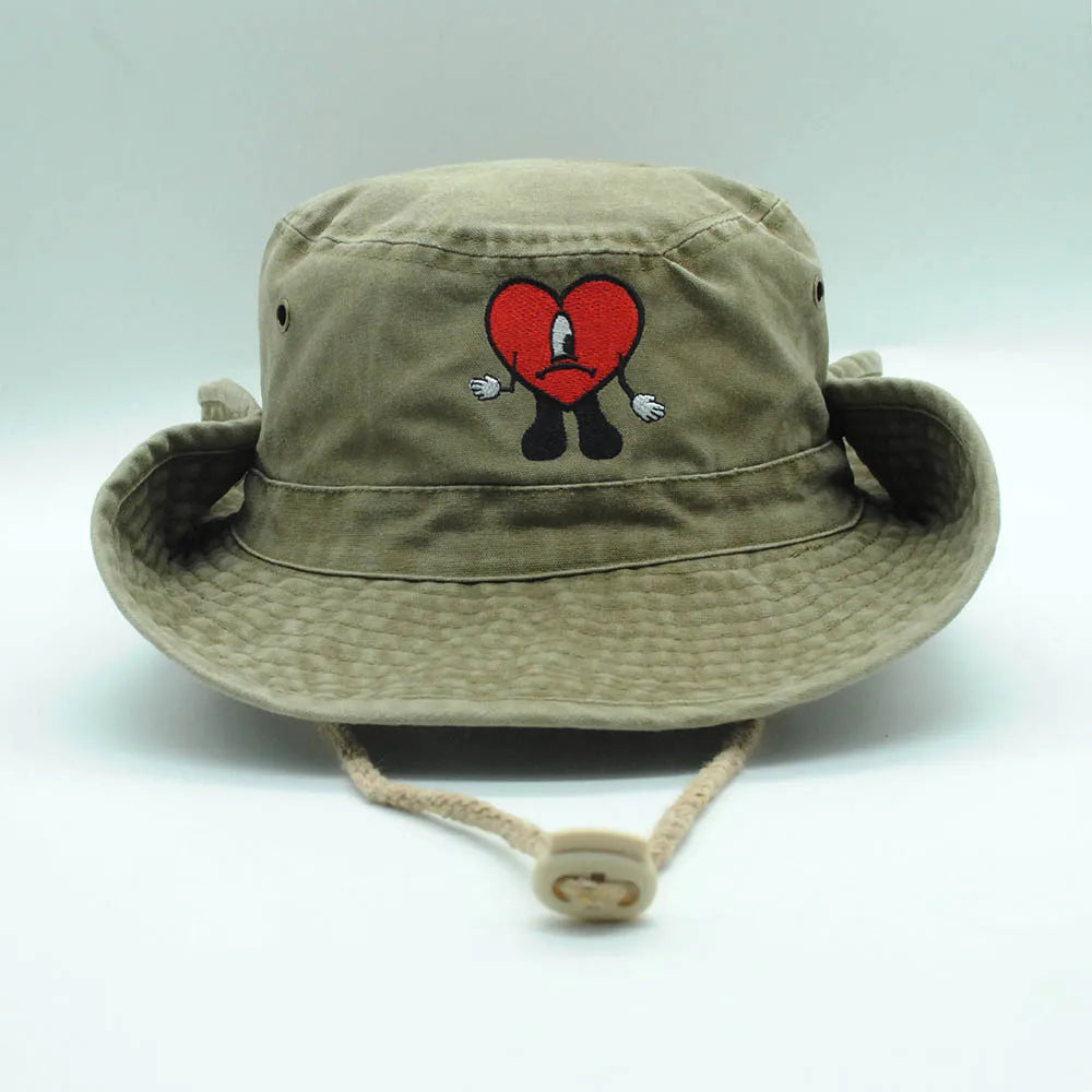 Unisex Cotton Denim Bucket Hat Bad - My Store